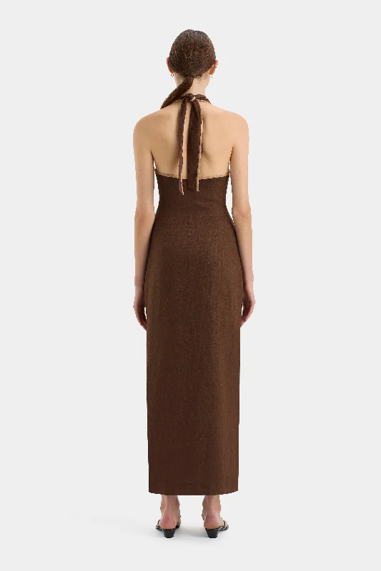 Affogato Halter Dress