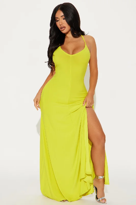 Let Be Real Maxi Dress - Yellow