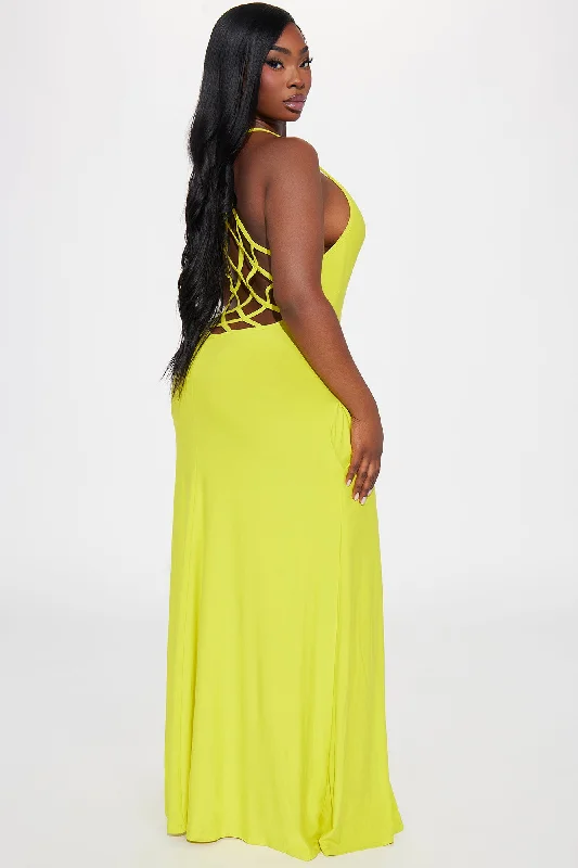 Let Be Real Maxi Dress - Yellow