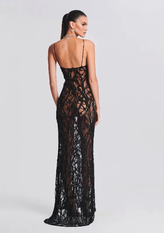 Winnie Embellished Lace Dress