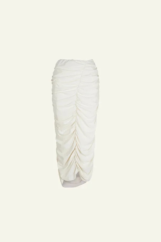 Maxi Pleated Skirt (Limited Edition) - Off-White - Clara