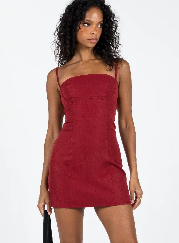 Monza Mini Dress Red