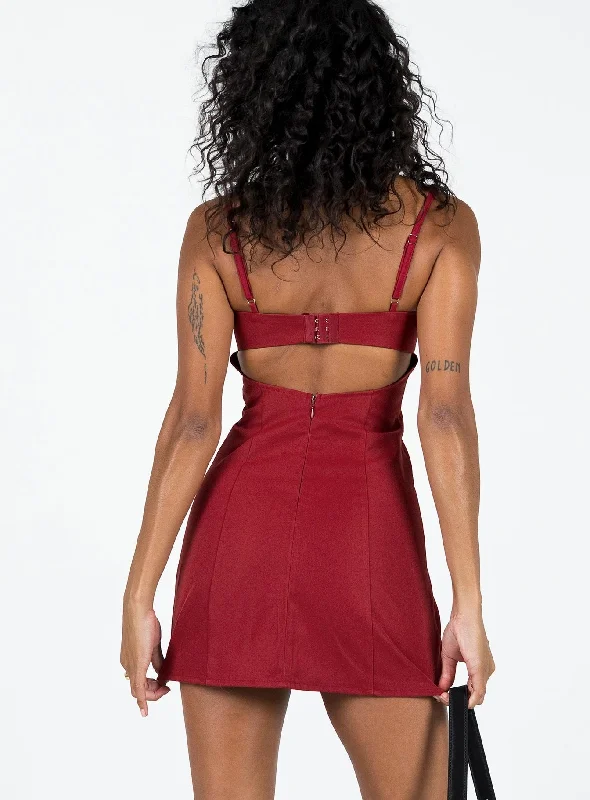 Monza Mini Dress Red